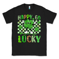 Black happy go lucky Classic Tee - Artiststas
