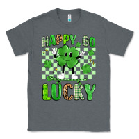 Charcoal Heather happy go lucky Classic Tee - Artiststas