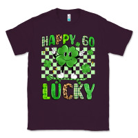 Plum happy go lucky Classic Tee - Artiststas