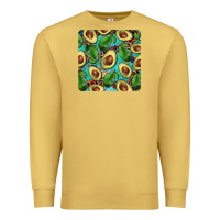 Antique Gold avacado with turquoise and leopard background mug coaster Premium Sweatshirt - BarkalooDesign