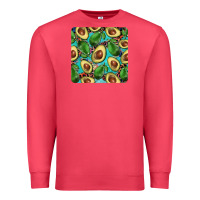 Cardinal avacado with turquoise and leopard background mug coaster Premium Sweatshirt - BarkalooDesign