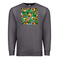 Charcoal Heather avacado with turquoise and leopard background mug coaster Premium Sweatshirt - BarkalooDesign