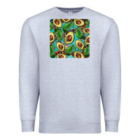 Heather Grey avacado with turquoise and leopard background mug coaster Premium Sweatshirt - BarkalooDesign