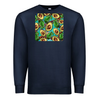 Navy avacado with turquoise and leopard background mug coaster Premium Sweatshirt - BarkalooDesign