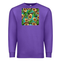 Purple avacado with turquoise and leopard background mug coaster Premium Sweatshirt - BarkalooDesign