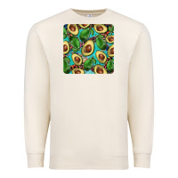 Sandshell avacado with turquoise and leopard background mug coaster Premium Sweatshirt - BarkalooDesign