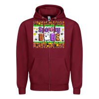 Burgundy Spooky Babe Zipper Hoodie - Artiststas