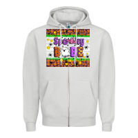 Dove Grey Spooky Babe Zipper Hoodie - Artiststas