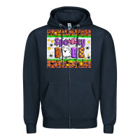 Navy Spooky Babe Zipper Hoodie - Artiststas