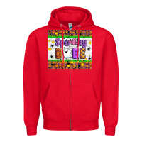 Red Spooky Babe Zipper Hoodie - Artiststas