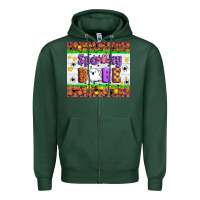 Sports Green Spooky Babe Zipper Hoodie - Artiststas
