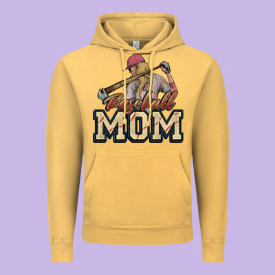 Baseball Mom Vintage Hoodie Designed By Howdyjamesfarm