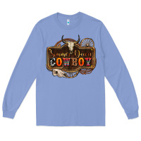 Colony Blue simmer down cowboy olivia Long Sleeve Tee - OliviaCreatesArt