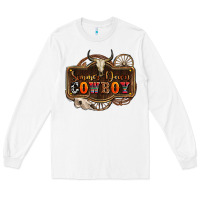 White simmer down cowboy olivia Long Sleeve Tee - OliviaCreatesArt