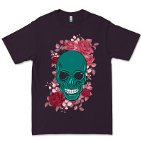 Plum Skull with flowers Premium Tee - Bettercallsaul