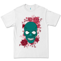 White Skull with flowers Premium Tee - Bettercallsaul