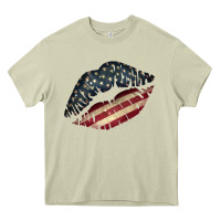Mossy Vintage American Flag Lips Heavy Core Tee - Bettercallsaul