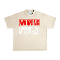 Sandshell Mens Warning I Bought The Drink Package Cruise Shirts [Men] Urban Heavy Tee - trangStudio