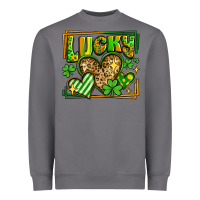 Storm lucky st patricks day hearts Heavyweight Sweatshirt - LillyAllenDesigns