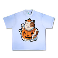 Grape Ice cute kawaii maneki neko cat halloween pumpkin costume boys Urban Heavy Tee - trangStudio