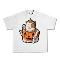 Lunar Rock cute kawaii maneki neko cat halloween pumpkin costume boys Urban Heavy Tee - trangStudio