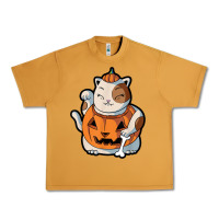 Peanut Butter cute kawaii maneki neko cat halloween pumpkin costume boys Urban Heavy Tee - trangStudio