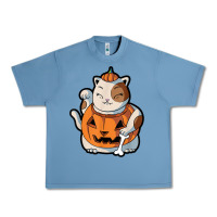 Pebble Blue cute kawaii maneki neko cat halloween pumpkin costume boys Urban Heavy Tee - trangStudio