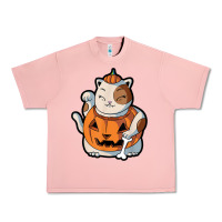 Salmon cute kawaii maneki neko cat halloween pumpkin costume boys Urban Heavy Tee - trangStudio