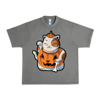Tornado cute kawaii maneki neko cat halloween pumpkin costume boys Urban Heavy Tee - trangStudio