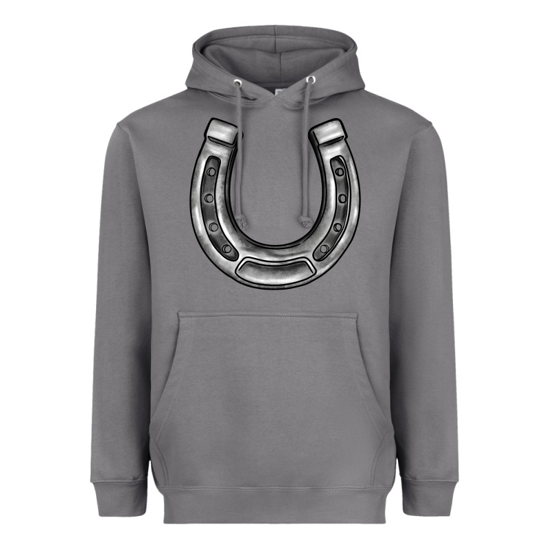 Horseshoe Heavyweight Hoodie by BarkalooDesign | Teevron
