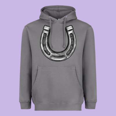 Horseshoe Heavyweight Hoodie Designed By Barkaloodesign