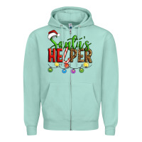 Seafoam santa's helper christmas Zipper Hoodie - Artiststas