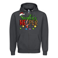 Smoke santa's helper christmas Zipper Hoodie - Artiststas