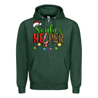 Sports Green santa's helper christmas Zipper Hoodie - Artiststas