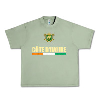 Oil Green Cote d_Ivoire National Flag Ivory Coast Coat Of Arms Gift Urban Heavy Tee - trangStudio