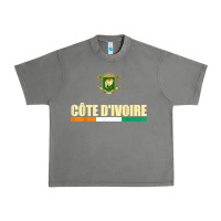 Tornado Cote d_Ivoire National Flag Ivory Coast Coat Of Arms Gift Urban Heavy Tee - trangStudio