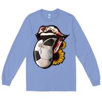 Colony Blue Soccer Tongue Long Sleeve Tee - Jasminsmagicworld