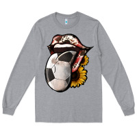Heather Grey Soccer Tongue Long Sleeve Tee - Jasminsmagicworld