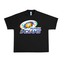 Black mumbai indians Urban Heavy Tee - trangStudio