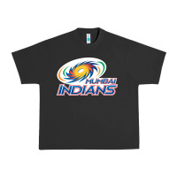 Pigment Black mumbai indians Urban Heavy Tee - trangStudio