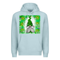 Blue Mist St. Patricks Day Gnome Premium Hoodie - CowhideDigitalArt