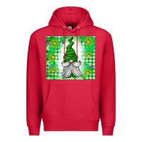 Cardinal St. Patricks Day Gnome Premium Hoodie - CowhideDigitalArt
