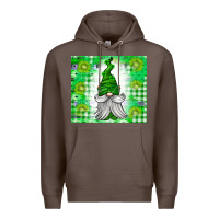 Coffee St. Patricks Day Gnome Premium Hoodie - CowhideDigitalArt