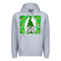 Heather Grey St. Patricks Day Gnome Premium Hoodie - CowhideDigitalArt
