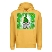 Mustard St. Patricks Day Gnome Premium Hoodie - CowhideDigitalArt