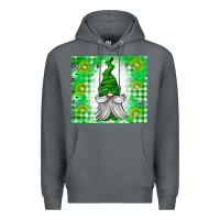 Rock St. Patricks Day Gnome Premium Hoodie - CowhideDigitalArt