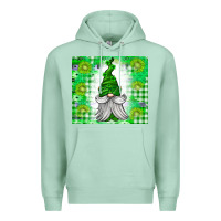 Seafoam St. Patricks Day Gnome Premium Hoodie - CowhideDigitalArt
