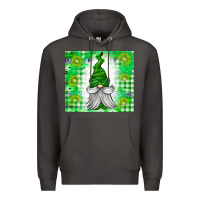 Smoke St. Patricks Day Gnome Premium Hoodie - CowhideDigitalArt