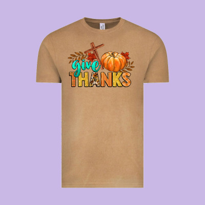 Give Thanks Vintage Tee Designed By Cowgirlartshop