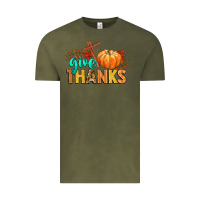 Vintage Olive give thanks Vintage Tee - CowGirlArtShop